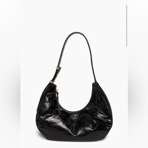 rag & bone Hudson Leather Hobo Bag Gray / Bone BNWOT